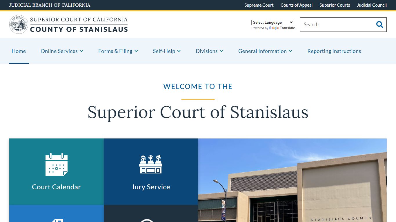 Home | Superior Court of California | County of Stanislaus